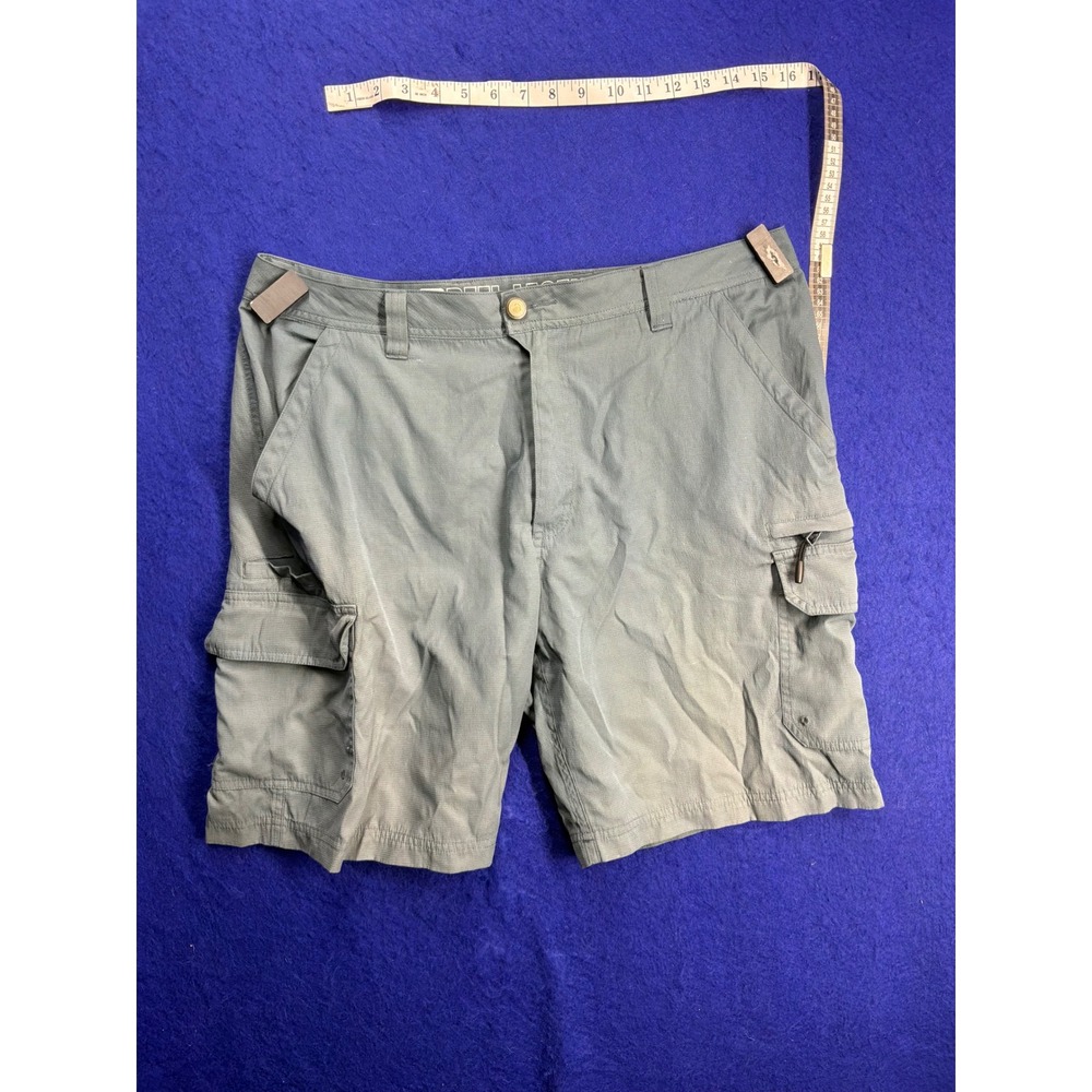 Gorpcore Mens Reel Legends Cargo Shorts 36 Gray